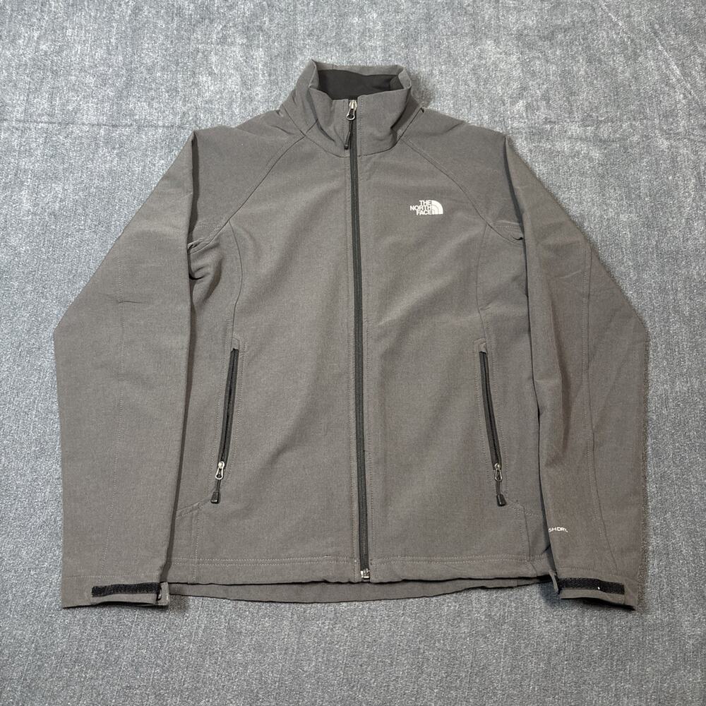 The North Face Womens Gray FlashDry Full Zip Jacket Size Medium